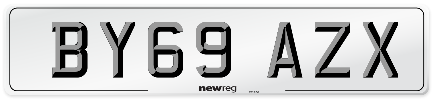 BY69 AZX Number Plate from New Reg